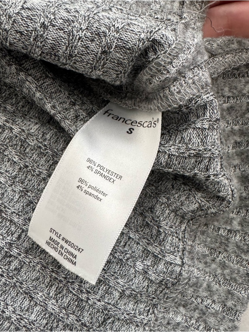 Cozy Ribbed Pocket Sweater - Gray - Picture 7 of 9
